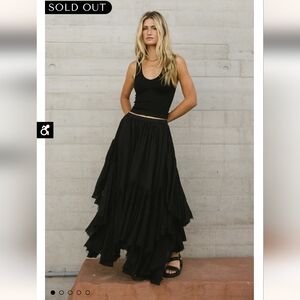 Bohme Augusta Handkerchief Skirt in Black